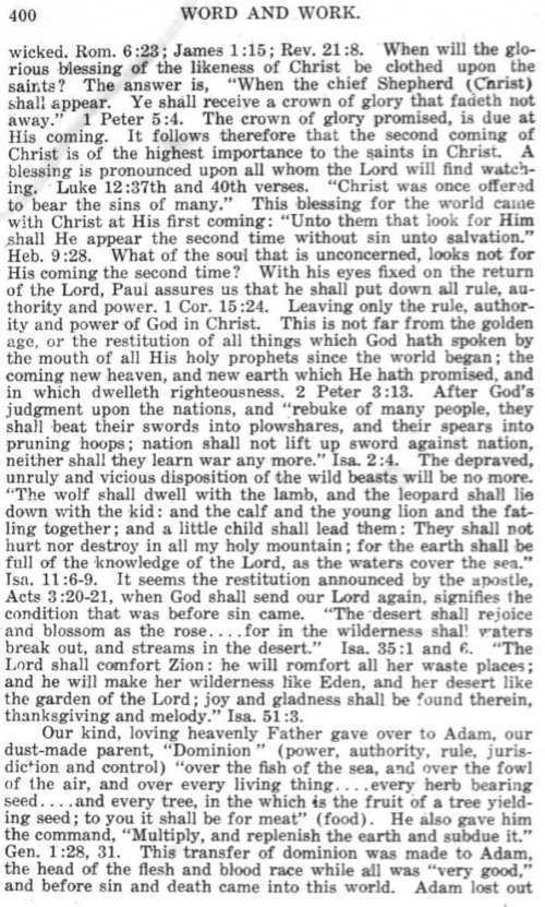 Word and Work, Vol.  9, No. 9, September 1916, p. 400