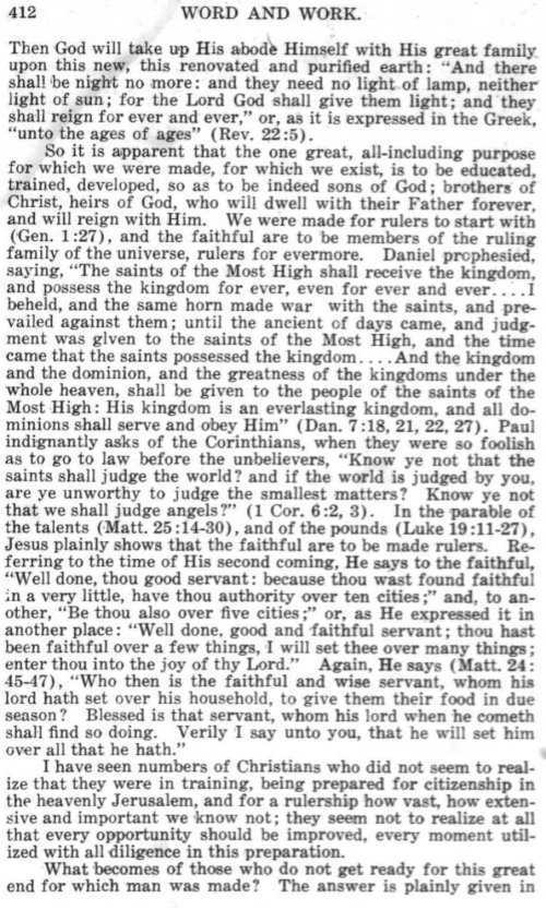 Word and Work, Vol.  9, No. 9, September 1916, p. 412