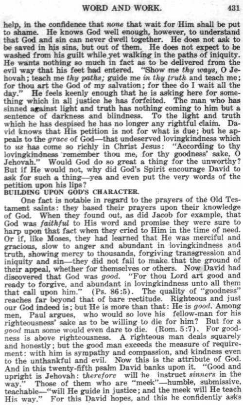 Word and Work, Vol.  9, No. 10, October 1916, p. 431