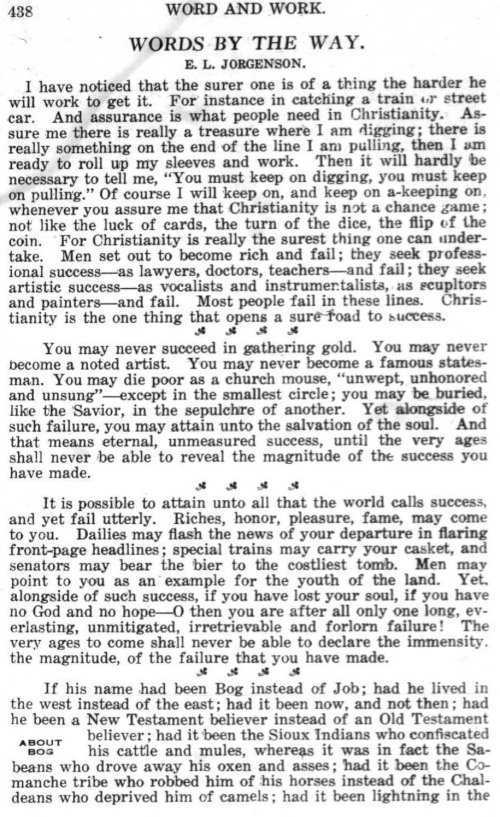 Word and Work, Vol.  9, No. 10, October 1916, p. 438