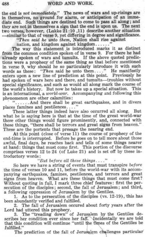 Word and Work, Vol.  9, No. 11, November 1916, p. 488