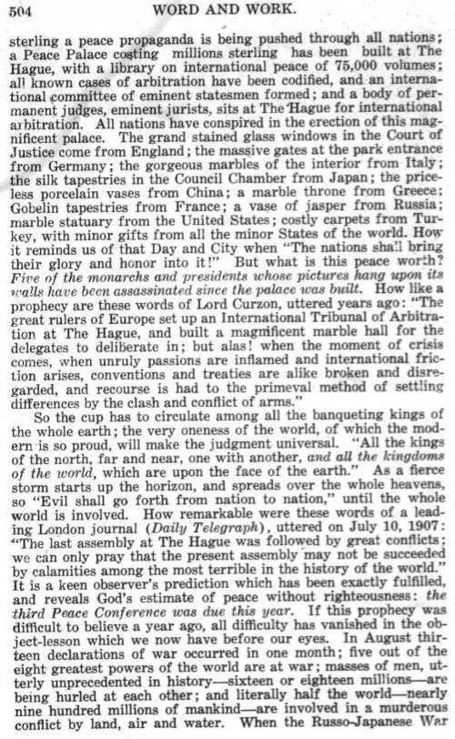 Word and Work, Vol.  9, No. 11, November 1916, p. 504