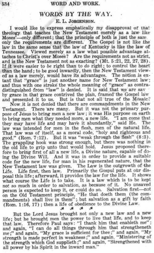 Word and Work, Vol.  9, No. 12, December 1916, p. 534