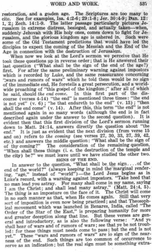 Word and Work, Vol.  9, No. 12, December 1916, p. 537