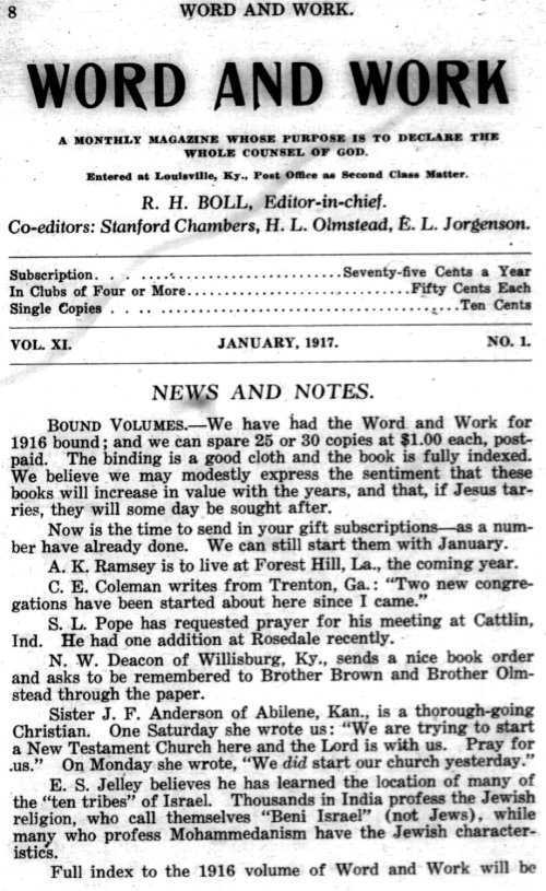 Word and Work, Vol. 10, No. 1, January 1917, p. 8