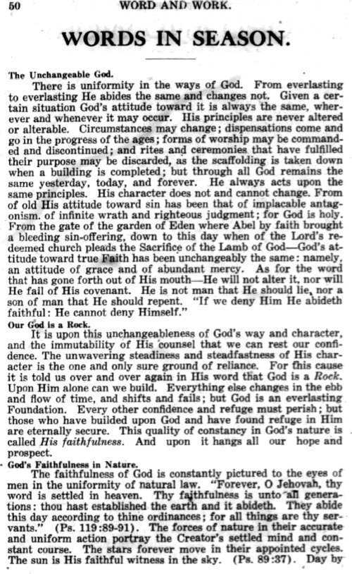 Word and Work, Vol. 10, No. 2, February 1917, p. 50