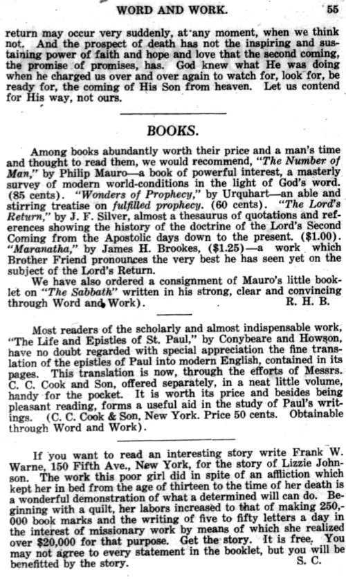 Word and Work, Vol. 10, No. 2, February 1917, p. 55