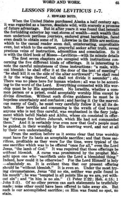 Word and Work, Vol. 10, No. 2, February 1917, p. 65