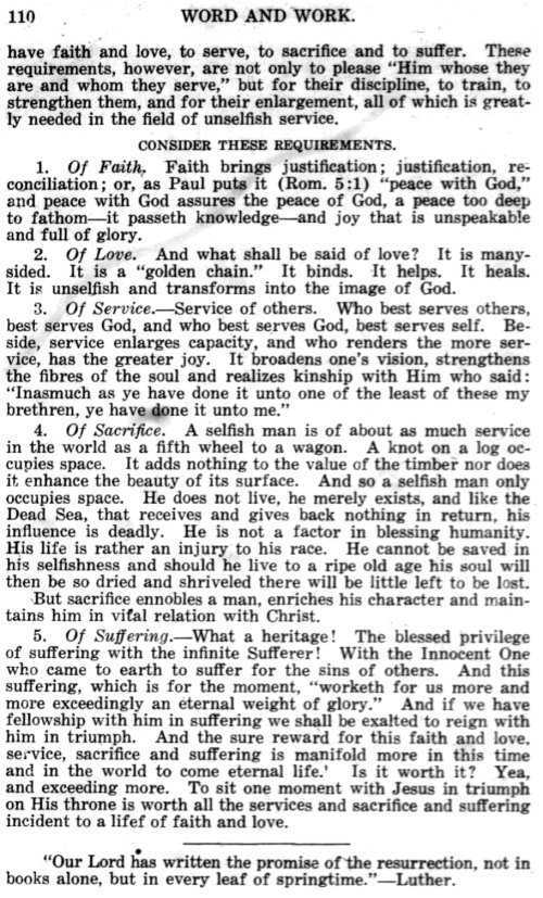 Word and Work, Vol. 10, No. 3, March 1917, p. 110