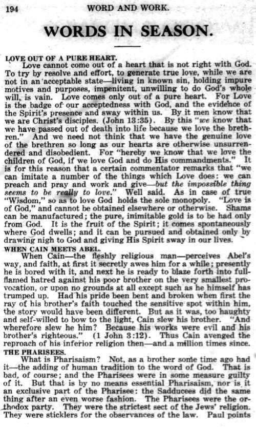 Word and Work, Vol. 10, No. 5, May 1917, p. 194