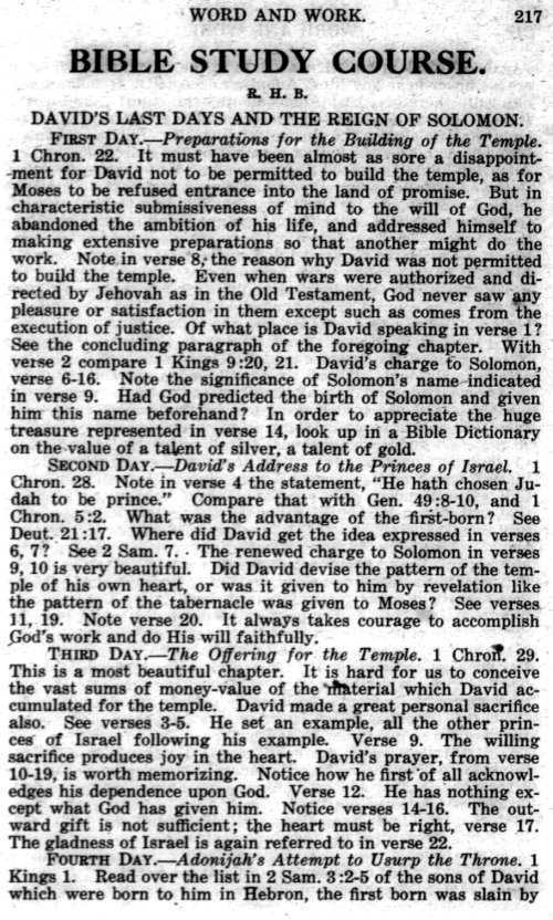 Word and Work, Vol. 10, No. 5, May 1917, p. 217