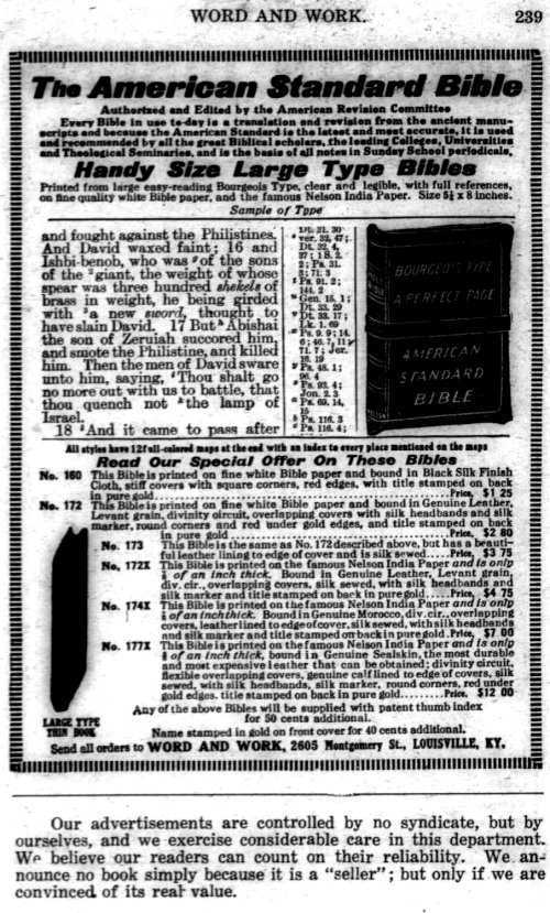 Word and Work, Vol. 10, No. 5, May 1917, p. 239