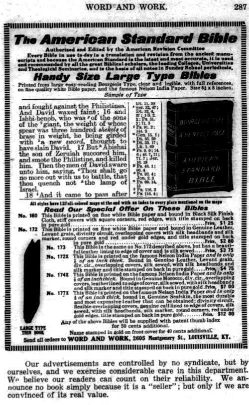 Word and Work, Vol. 10, No. 6, June 1917, p. 287