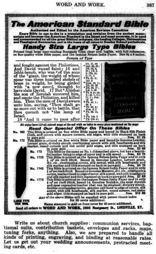 Word and Work, Vol. 10, No. 8, August 1917, p. 367