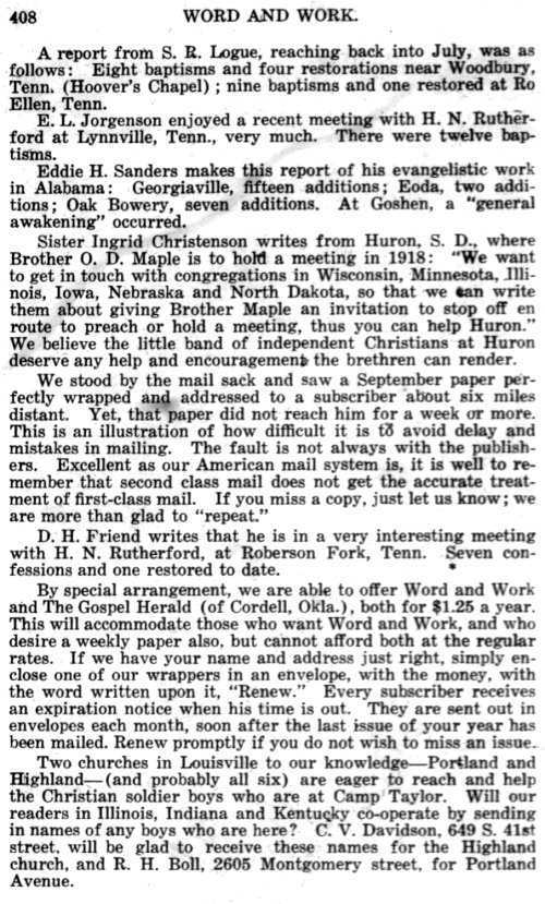 Word and Work, Vol. 10, No. 10, October 1917, p. 408