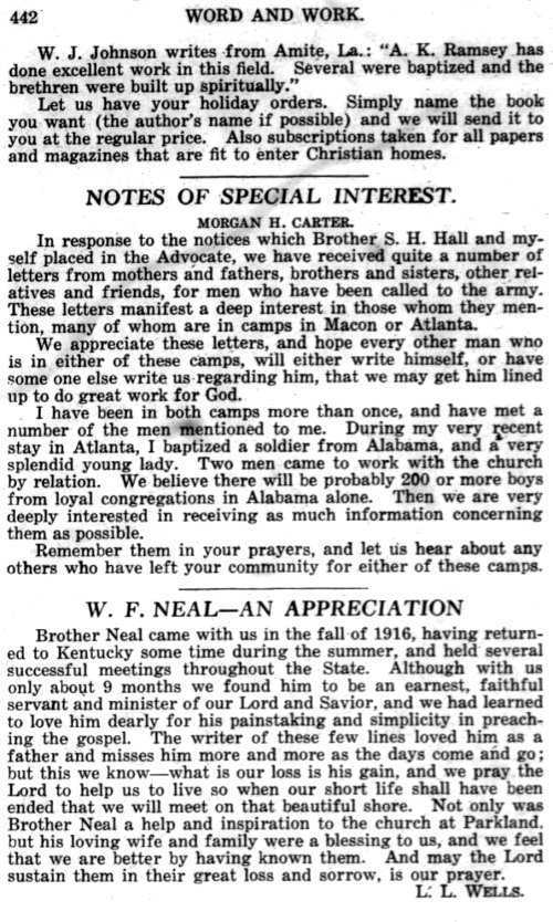 Word and Work, Vol. 10, No. 11, November 1917, p. 442