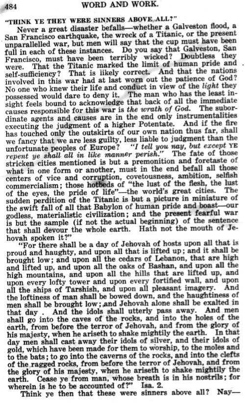 Word and Work, Vol. 10, No. 12, December 1917, p. 484