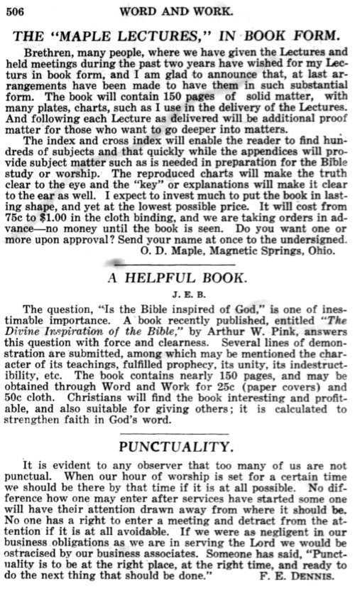 Word and Work, Vol. 10, No. 12, December 1917, p. 506