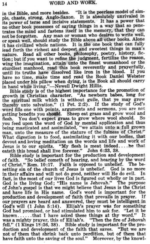 Word and Work, Vol. 11, No. 1, January 1918, p. 14