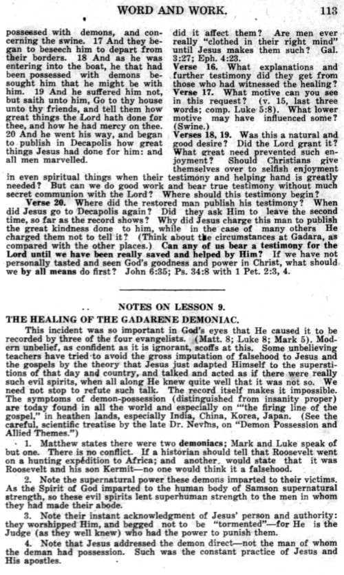 Word and Work, Vol. 11, No. 3, March 1918, p. 113