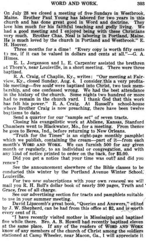 Word and Work, Vol. 11, No. 9, September 1918, p. 303