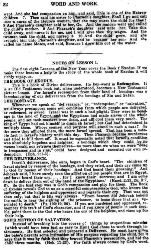 Word and Work, Vol. 12, No. 1, January 1919, p. 22