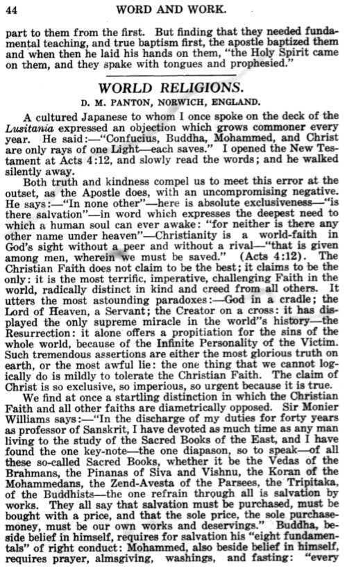 Word and Work, Vol. 12, No. 2, February 1919, p. 44