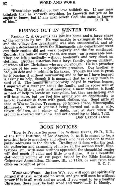 Word and Work, Vol. 12, No. 2, February 1919, p. 52