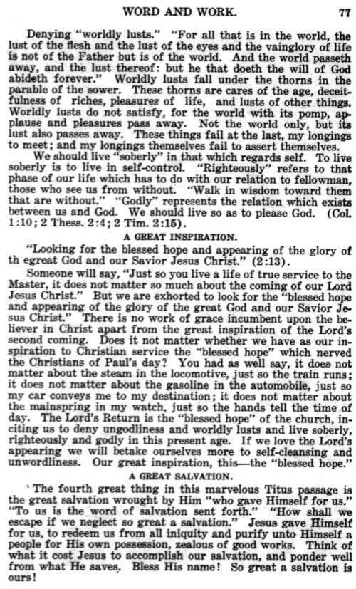 Word and Work, Vol. 12, No. 3, March 1919, p. 77