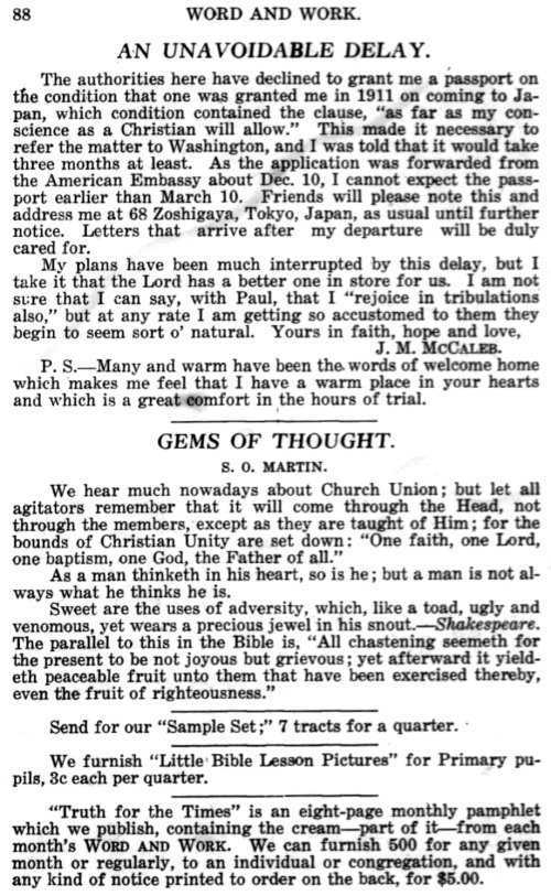 Word and Work, Vol. 12, No. 3, March 1919, p. 88