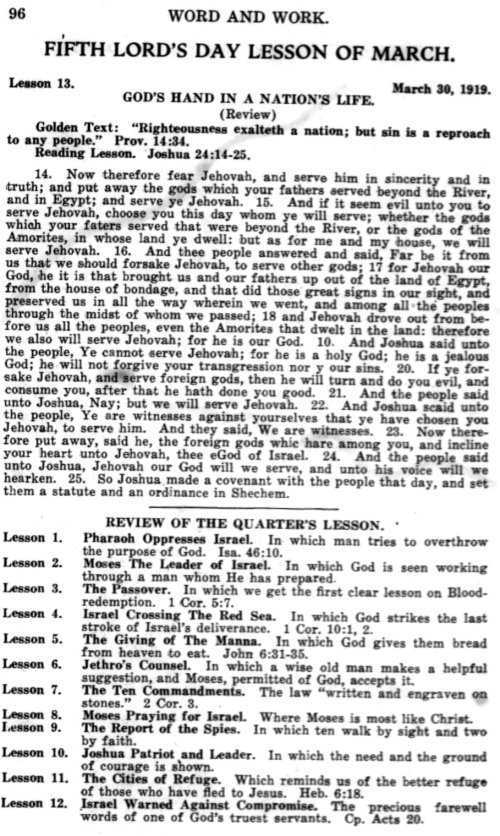 Word and Work, Vol. 12, No. 3, March 1919, p. 96