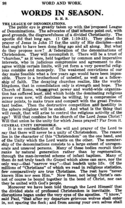 Word and Work, Vol. 12, No. 4, April 1919, p. 98