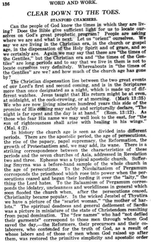 Word and Work, Vol. 12, No. 5, May 1919, p. 136