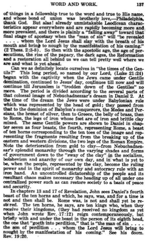 Word and Work, Vol. 12, No. 5, May 1919, p. 137