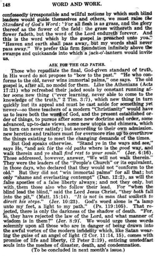 Word and Work, Vol. 12, No. 5, May 1919, p. 148