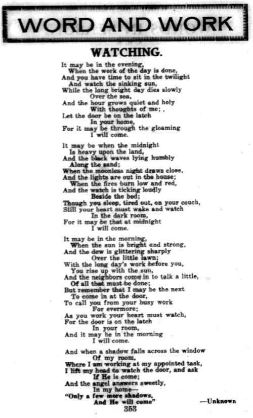 Word and Work, Vol. 12, No. 12, December 1919, p. 353