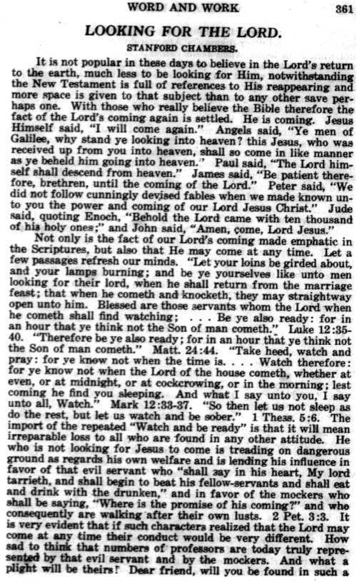 Word and Work, Vol. 12, No. 12, December 1919, p. 361