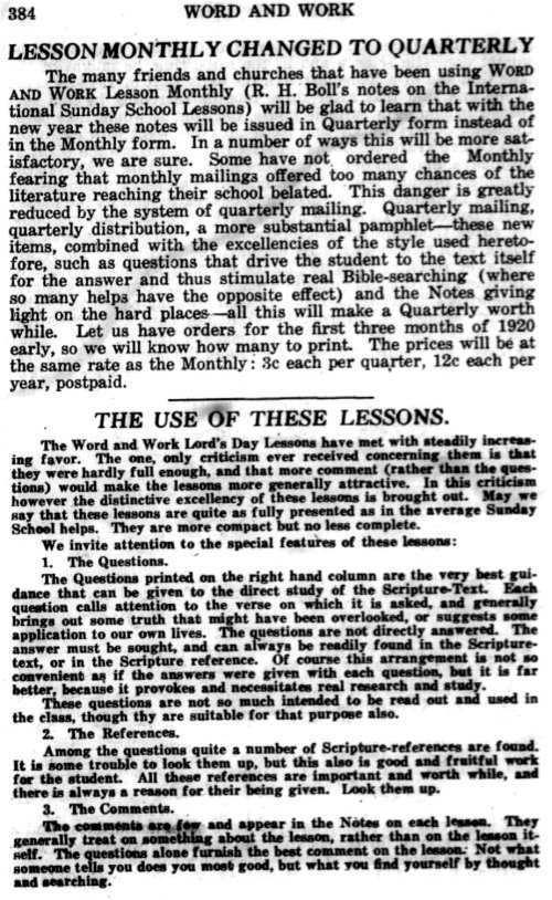 Word and Work, Vol. 12, No. 12, December 1919, p. 384