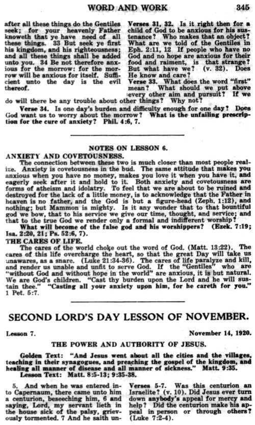 Word and Work, Vol. 13, No. 11, November 1920, p. 345