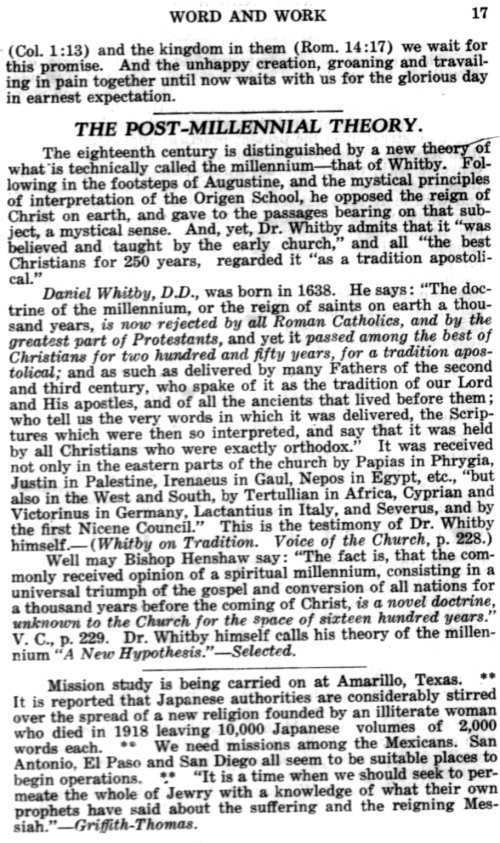 Word and Work, Vol. 14, No. 1, January 1921, p. 17