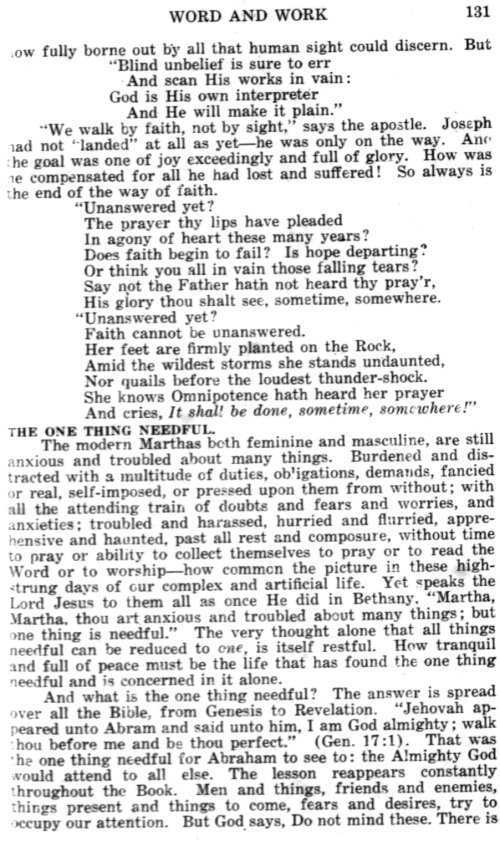 Word and Work, Vol. 14, No. 5, May 1921, p. 131