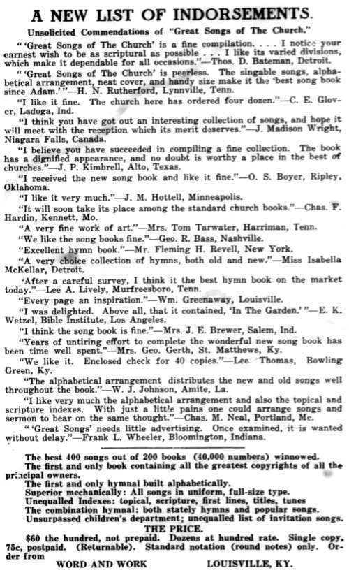 Word and Work, Vol. 14, No. 9, September 1921, p. 288