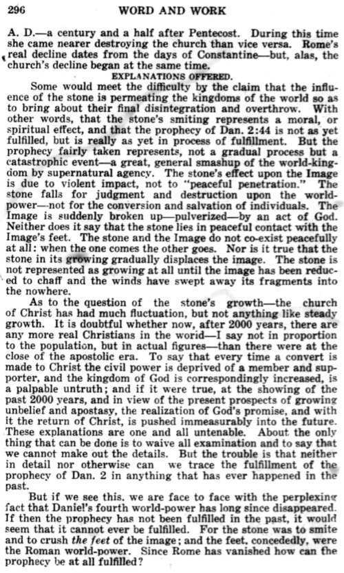 Word and Work, Vol. 14, No. 10, October 1921, p. 296