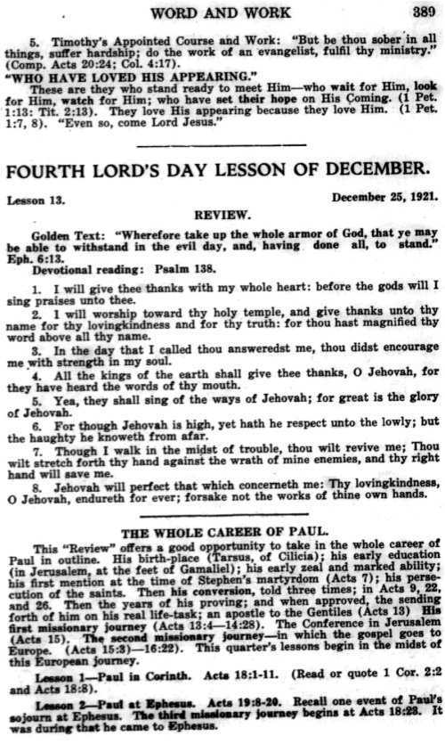 Word and Work, Vol. 14, No. 12, December 1921, p. 389