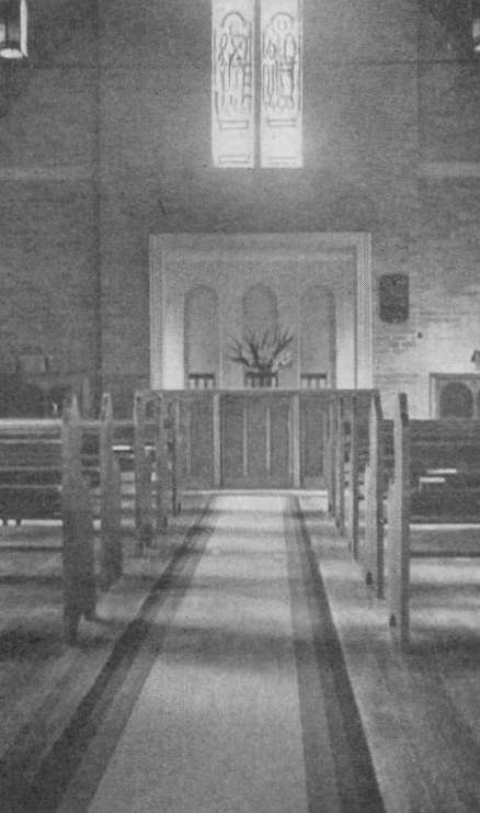 Interior of Chown Memorial Chapel