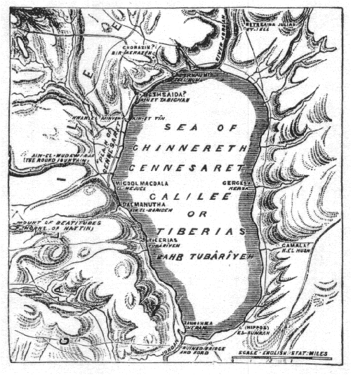 Map of Sea of Galilee