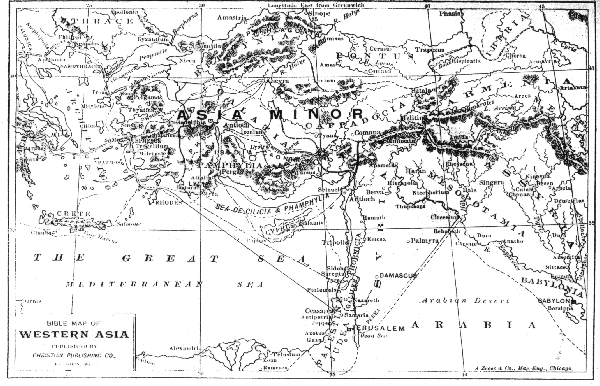 Map of Western Asia