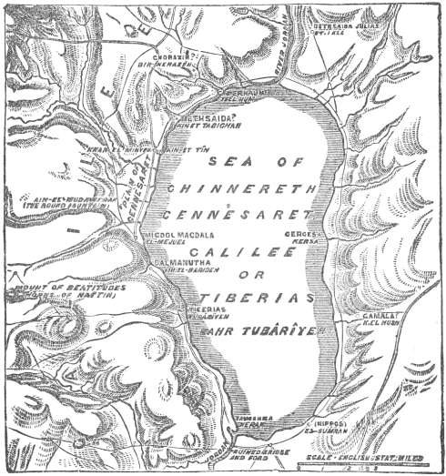 Map of Sea of Galilee