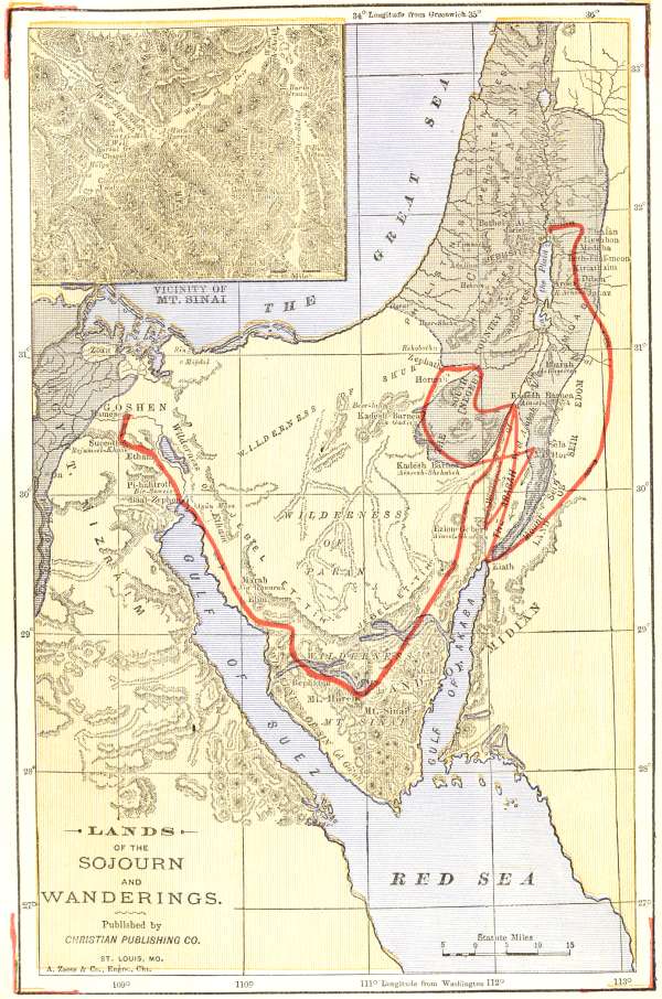 Map of Lands of the Sojourn and Wandering