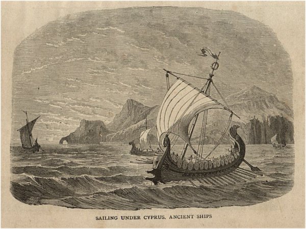 Sailing under Cyprus, Ancient Ships